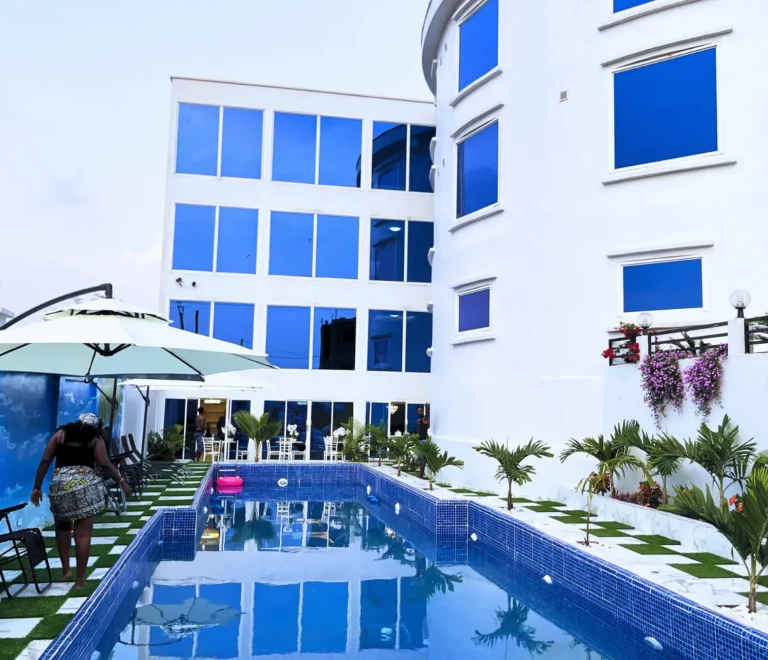 Our luxury swimming pool at Hope Luxury Hotel