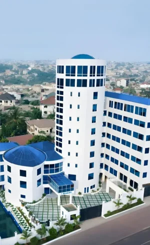 Global view of Hope luxury hotel building